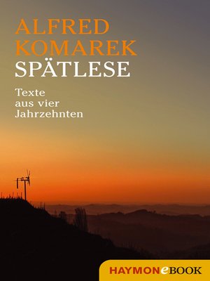 cover image of Spätlese